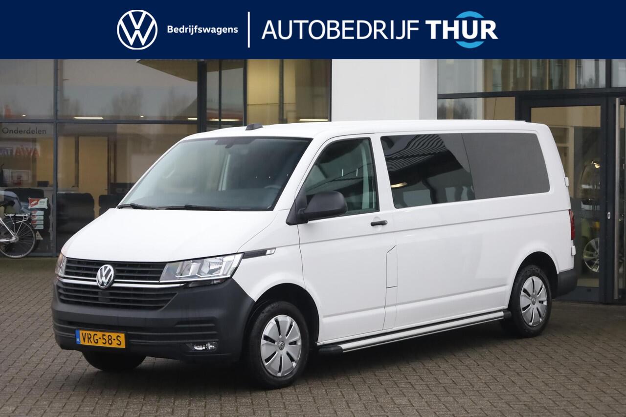 Volkswagen TRANSPORTER 2.0 TDI L2H1 28 Comfortline 110PK / 81kW Highline, Dubbele cabine, met armleuningen en verstelbare stoelen, privacy glas, glaslook panelen, parkeersensoren achter, cruise control, achterdeuren met ruit, bijrijdersbank, Apple Carplay / Android Auto, licht