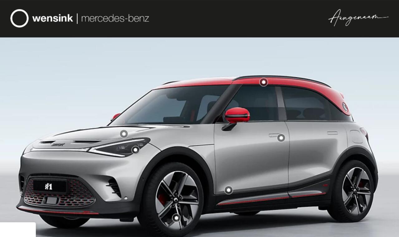 Smart #1 BRABUS 66 kWh | Elektrische stoelen incl. Memory | Head-Up Display | 360-camera | Drive Pilot | Warmtepomp | Panoramadak |