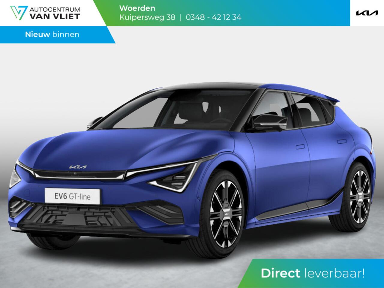 KIA EV6 GT-Line AWD 84 kWh | Uit voorraad leverbaar | Yacht Blue Matte