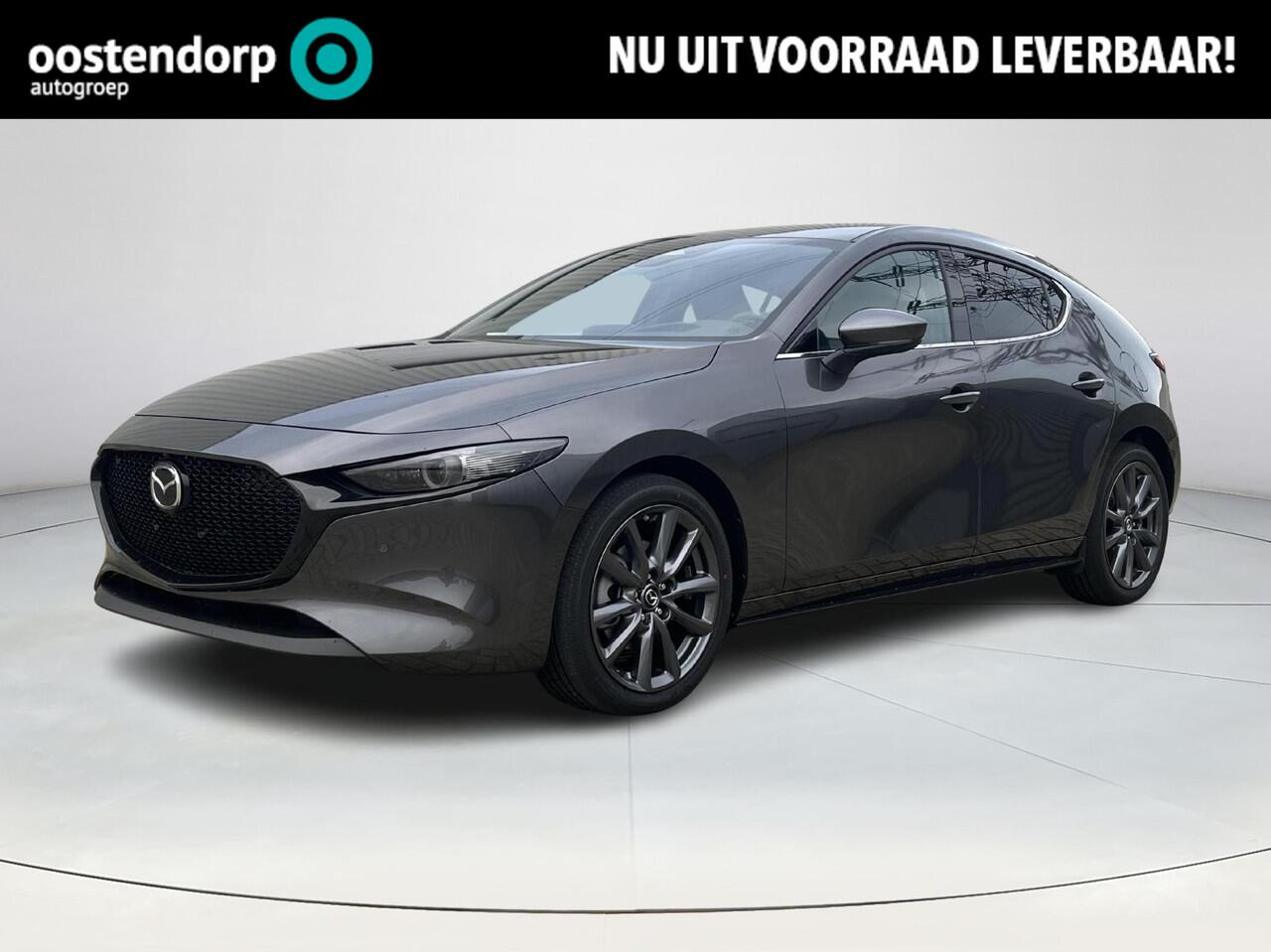 Mazda 3 2.5 e-SkyActiv-G M Hybrid 140 Takumi | Leder | Bose | Stoel/stuurverwarming | Adaptief cruise control | Elektrische verstelbare stoelen met geheugen | Achteruitrijcamera | Head-up display |