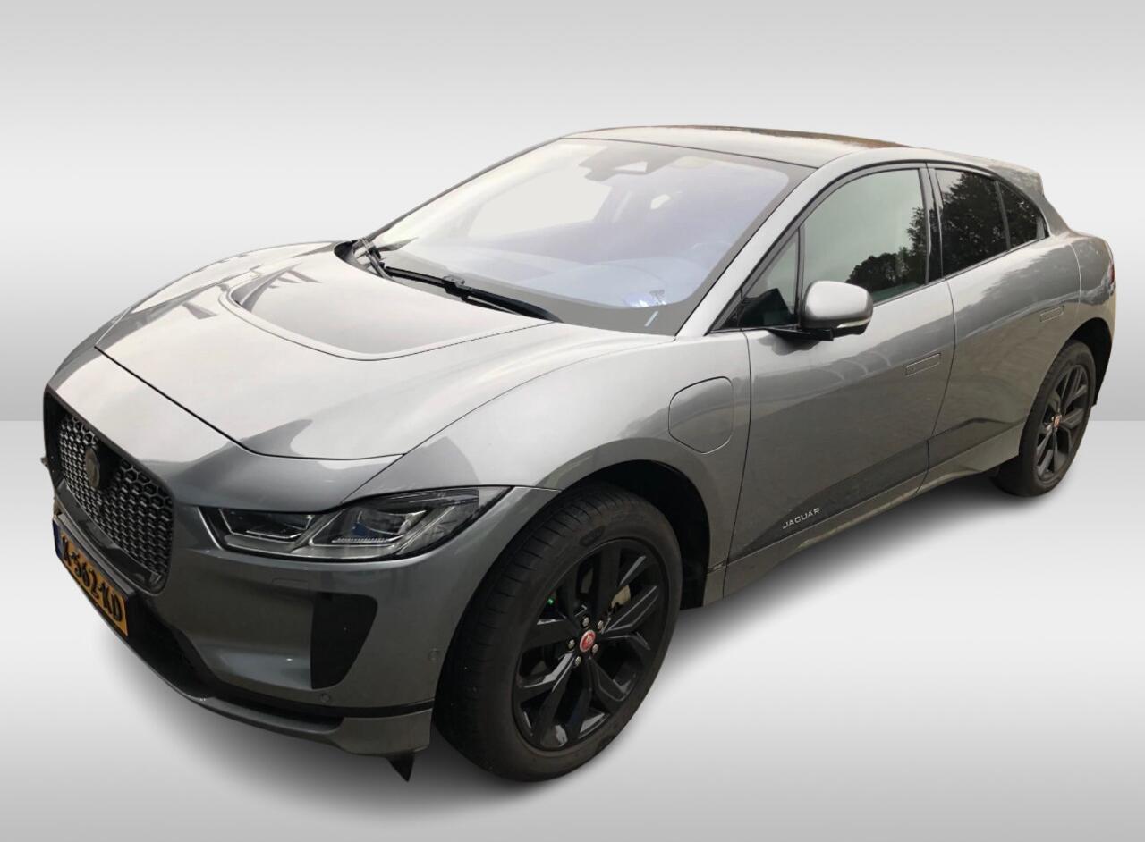 Jaguar i-Pace EV320 SE Business Pack 90 kWh / Trekhaak / Panoramadak / 360Camera / Leder / 20” / Dodehoek / DAB / Stuurverwarming / Virtual Cockpit / Navigatie / Stoelverwarming
