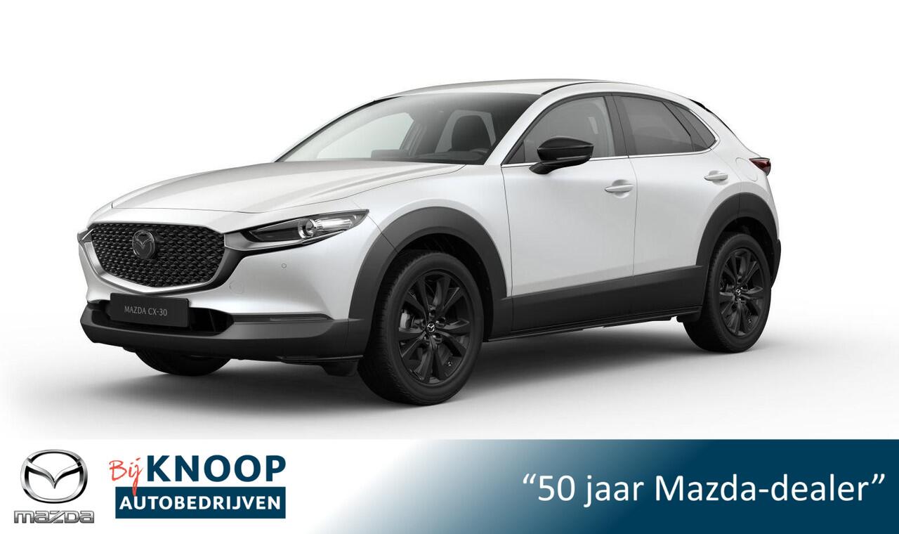 Mazda CX-30 2.0 e-SkyActiv-X M Hybrid Homura 186PK Automaat: ¤ 3.100,- VOORRAADKORTING