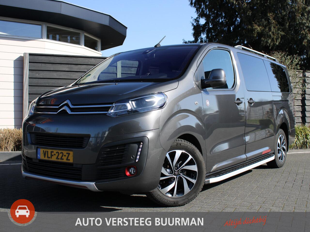Citroen JUMPY 2.0 BlueHDI 180PK XL Club DC Automaat Leder, Achteruitrijcamera, Trekhaak, Bluetooth, Xenon, Stoelverwarming
