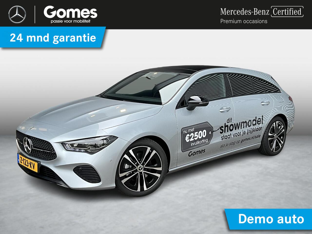 Mercedes-Benz CLA-KLASSE Shooting Brake 180 Luxury Line | Night Pakket | Panoramadak | MULTIBEAM LED Koplampen | Apple CarPlay | Android Auto | Sfeerverlichting | Stoelverwarming | Parkeersensoren | Achteruitrijcamera | Elektrisch inklapbare buitenspiegels | Showmodel