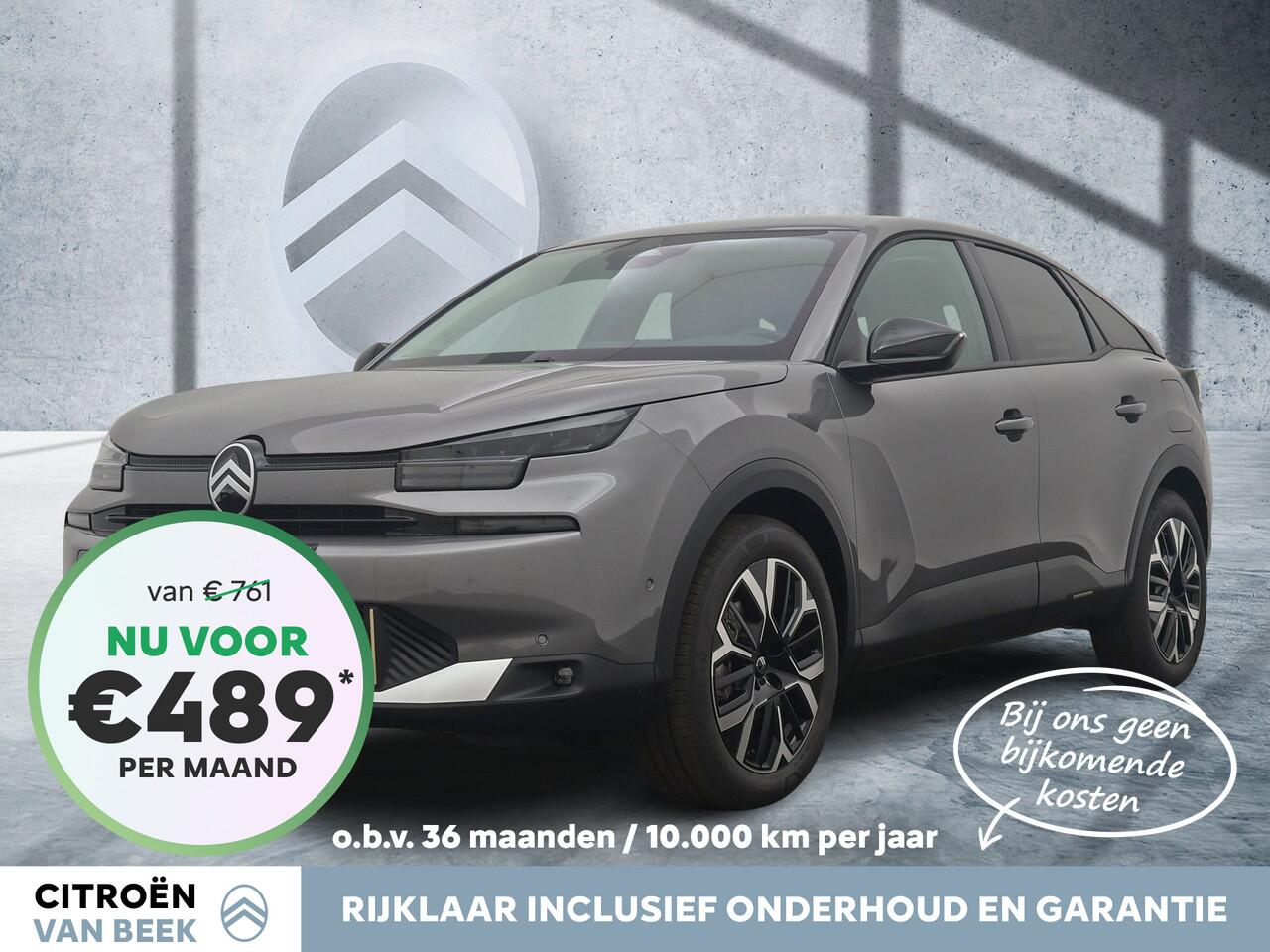 Citroen C4 Hybrid 136 PK Automaat Max | Private Lease 36 mnd 10.000 p.j. ¤489,- | Adaptive Cruise Control | Camera voor + achter |