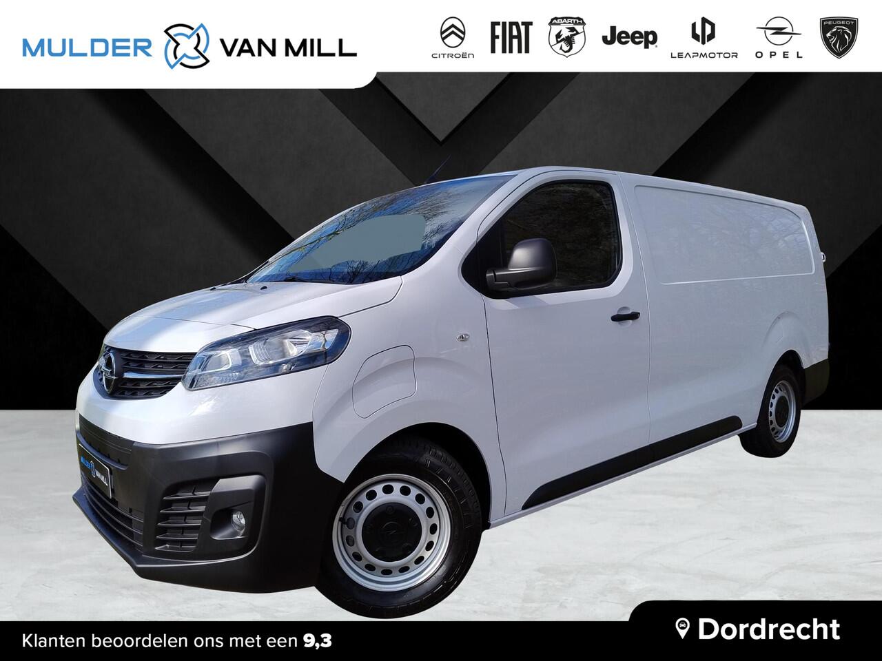 Opel VIVARO Vivaro-e L3 75 kWh 136pk | Actie op = op! | NAVI | Multimedia | Apple Carplay | Android Auto | Parkeersensoren achter | Bestuurdersstoel comfort | Bank voorpassagiers met opbergruimte| ECall pakket met geprogrammeerd voorverwarmen | Laadkabel | Reservewie