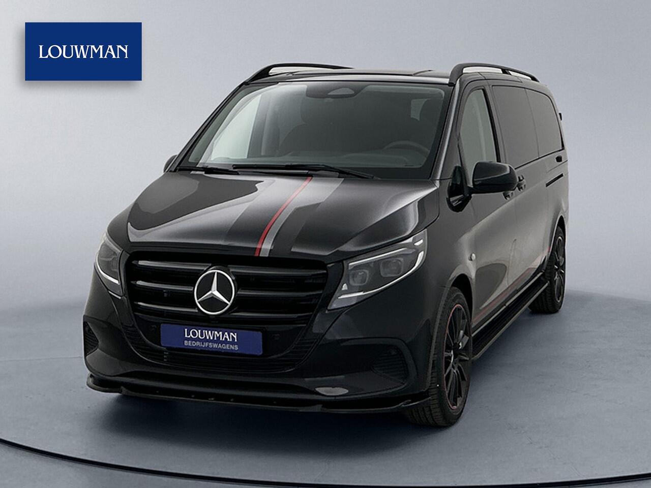 Mercedes-Benz VITO 119 CDI L3 DC *Edition* Leder/alcantara bekleding Dubbel cabine 19″inch AMG Black/Red-Pack Extra Lang Dubbele Schuifdeur Multibeam LED Trekhaak