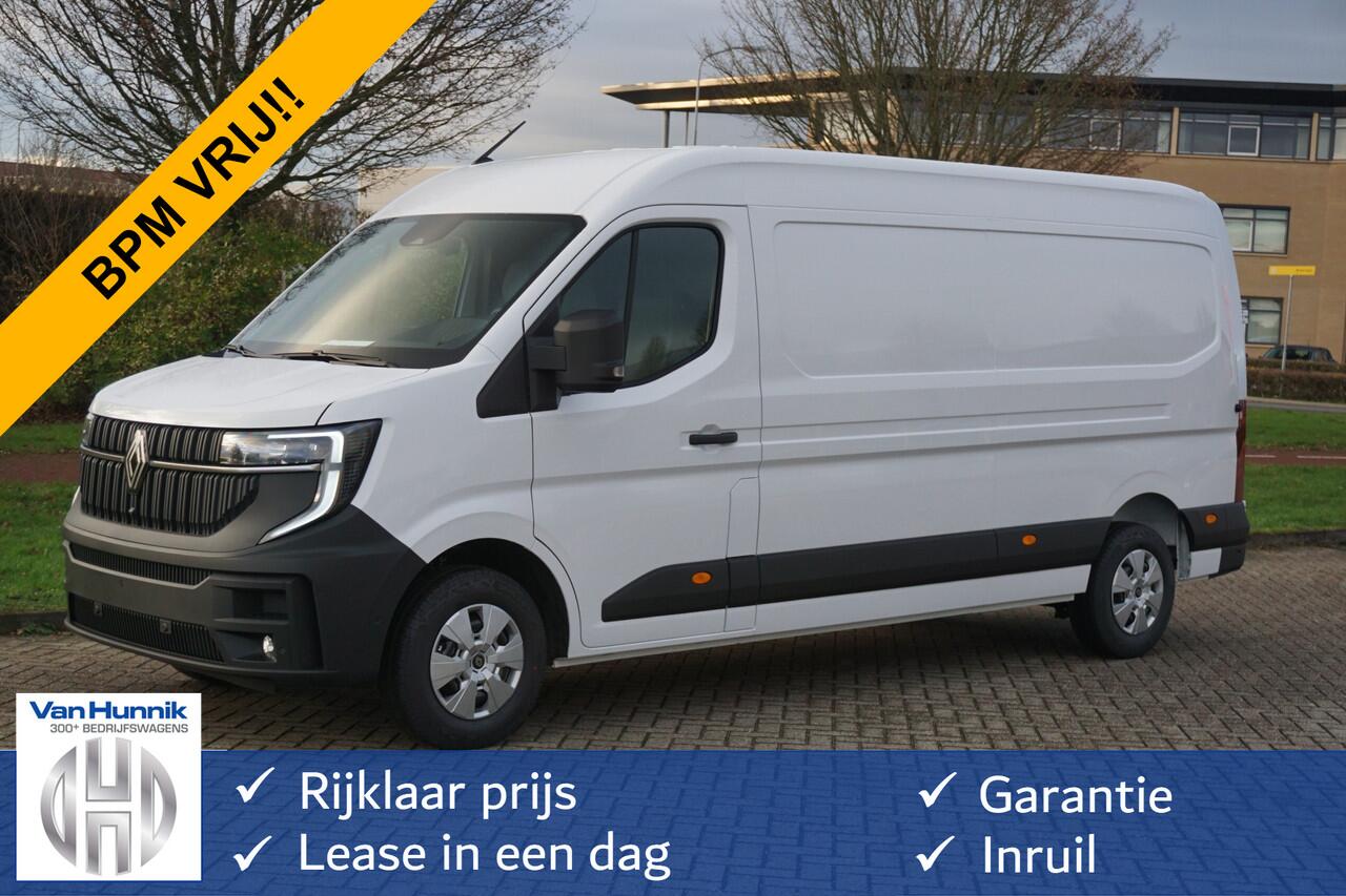 Renault MASTER T35 2.0 170PK Extra L3H2 BPM VRIJ!! 10″ R-Link Navi, Camera, Cruise Clima!! NR. 213