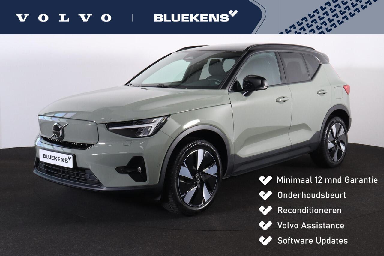 Volvo XC40 Extended Range Ultimate 82 kWh – Panorama/schuifdak – IntelliSafe Assist & Surround – Harman/Kardon audio – 360º Camera – Verwarmde voorstoelen, stuur & achterbank – Parkeersensoren voor & achter – Elektr. bedienb. voorstoelen met geheugen links – Draadlo