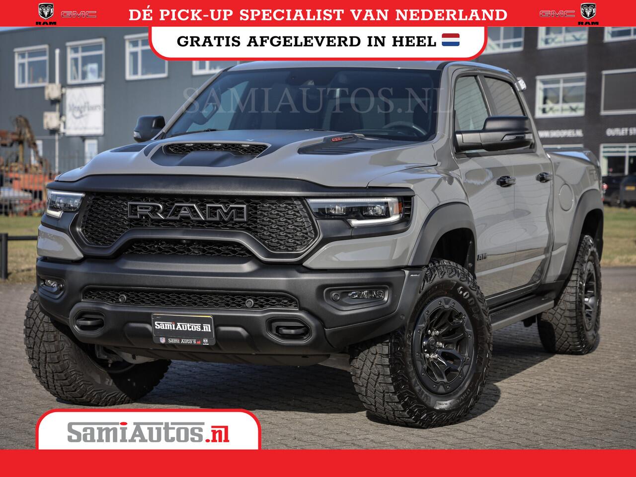 Dodge 1500 Ram TRX LUNAR EDITION | ZEER ZELDZAAM | 6.2 SUPERCHARGED 702 PK HELLCAT | FULL OPTION | CERAMIC GREY | PANORAMA | CARBON PACK | BLACK BEADLOCK WHEELS | BPM VRIJ | LAUNCH CONTROL | 4X4 | 360CAMERA Rijklaar prijs met garantie en genoemde opties en extra’s.