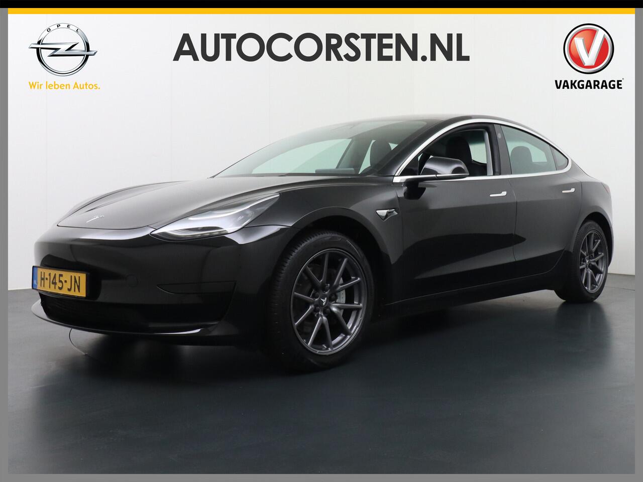 Tesla Model 3 RWD SR+ 60kWh 325PK FSD 3-Computer 18″ AutoPilot Leder PanoDak Adaptive-Cruise Lmv Camera’s Elektr.-Stuur+Stoelen+Spiegels+Geheugen+Easy-Entry+Verwarmde stoelen Park assistent PDC WIFI Lane-Assist Speed-Assist Navi LED Comfortstoelen ACC DAB Voorverwarmen