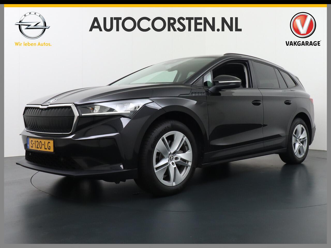Skoda Enyaq iV 60 Business Edition Plus Apple Carplay Android Auto Navi Ecc Adaptieve Cruise Control Camera Keyless Led Pdc Dab Stoelverwarming Bluetooth Dodehoek detector Draadloze tel.lader Rijstrooksensor Regen-Lichtsensor Origineel Nederlandse 1e Eigenaar Auto nieuw