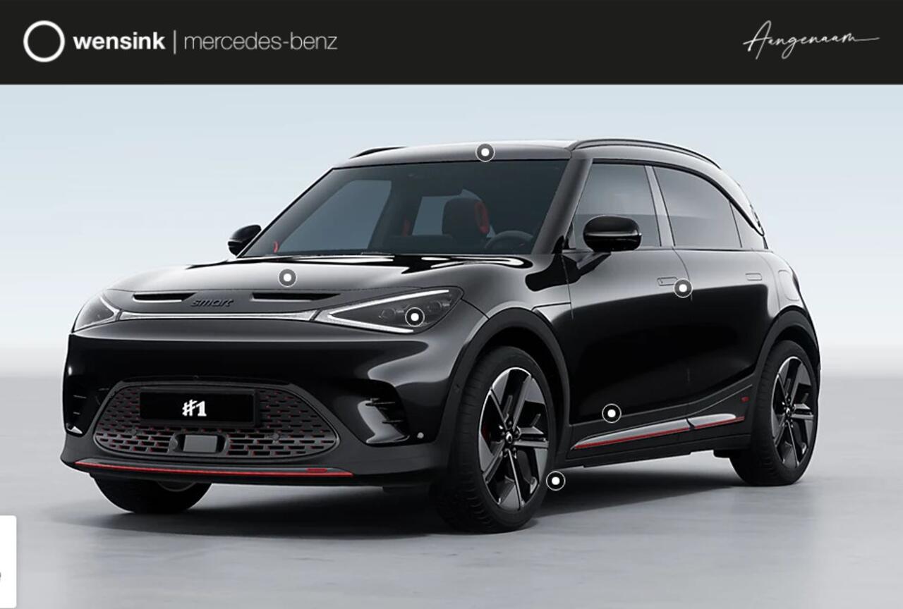 Smart #1 BRABUS 66 kWh | 428 pk | Panoramadak | 360 Camera | Keyless Entry | Memory | Cyber Spark LED | Smart Drive Pilot | BRABUS Mode |