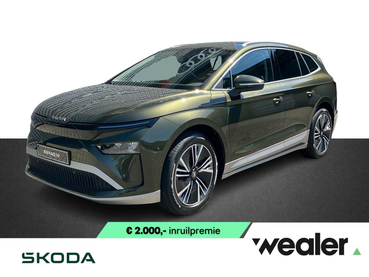 Skoda Enyaq iV 85 Selection 286 PK | Elektrische achterklep | 20″ Lichtmetalen velgen | Olibo Green |