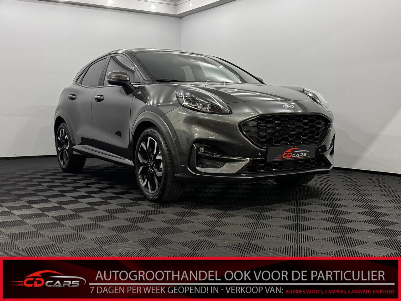 Ford PUMA 1.0 EcoBoost Hybrid ST-Line X Half leder, Camera, Navi, Winterpakket, Virtual desk, Keyless start, Cruise control, 1 jaar garantie