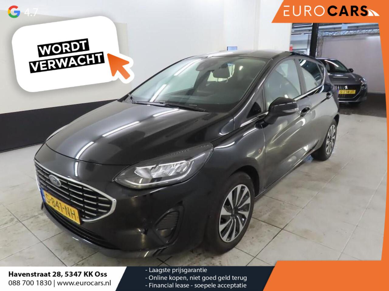 Ford FIESTA 1.0 EcoBoost Hybrid Titanium Climate control Navigatie Cruise control LED Apple Carplay/ Android Auto Achteruitrij camera Parkeersensor voor