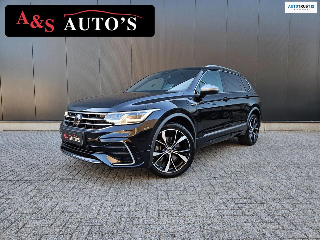 Volkswagen TIGUAN Allspace 2.0TSI 4Motion 3x R line 7 persoons Panodak 360camera Trekhaak IQ led Hud Sfeerverlichting