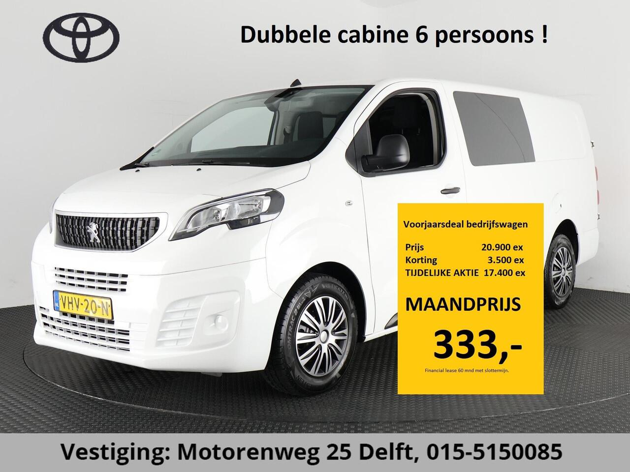 Peugeot EXPERT 2.0 BLUE HDI 120 L3 PREMIUM DUBBELE CABINE 6 PERSOONS 1e EIG. EURO 6