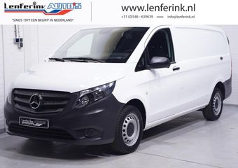 Mercedes-Benz VITO 116 CDI 163 pk Lang Automaat Airco, Camera Apple Carplay, PDC V+A, 270 Graden Achterdeuren, 3-Zits