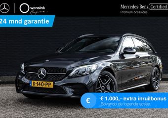 Mercedes-Benz C-KLASSE Estate 300 e Business Solution AMG | Digitaal display | Nightpakket | Stoelverwarming | Navigatie | Led-koplampen | Achteruitrijcamera | Elektr. achterklep