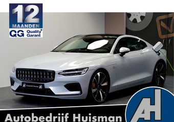 Polestar 1 Performance 2.0 448kW/609pk Aut8 Nummer 815/1500! PANORAMADAK + BOWERS&WILKINS + ADAPT.CRUISE + PILOT ASSIST + STOEL-&STUURVERWARMING + NATUURLEER + 360 CAMERA + BLIS + MATRIX LED + LANE ASSIST + PARKSENSOREN + 2 x 21″ LM-VELGEN!!