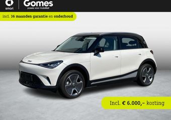 Smart #1 Pro+ | Panoramadak | CyberSparks LED Koplampen | Apple CarPlay | Android Auto | 360° Camera | Sfeerverlichting | Stuurverwarming | Stoelverwarming | Elektrisch Verstelbare Voorstoelen | 7,4 KW Laden