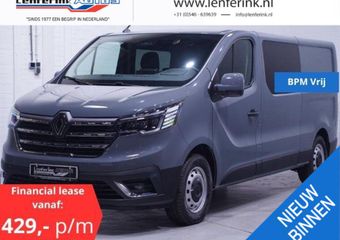 Renault TRAFIC 2.0 dC1 150 pk Dubbel Cabine BPM vrij Airco Camera Apple Carplay, LED Koplampen, Digital Dashbord, Cruise, Nieuw