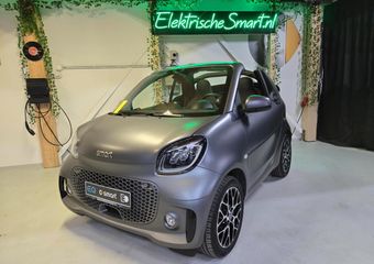 Smart FORTWO cabrio EQ Comfort PLUS Leder – JBL Soundsysteem – winterpakket – Titanium Mat Grijs – 3 fase 22 kWh snellader