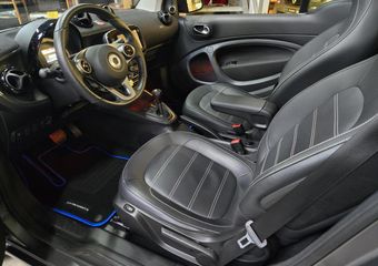 Smart FORTWO cabrio EQ Comfort PLUS Leder – JBL Soundsysteem – winterpakket – Titanium Mat Grijs – 3 fase 22 kWh snellader