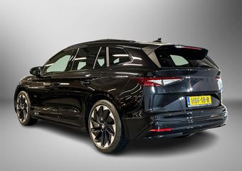 Skoda Enyaq iV 60 Sportline | Panoramadak | Business upgrade pakket | Lm velgen zwart betria 21 inch Zwart |