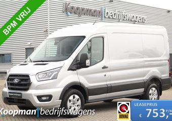 Ford TRANSIT 350 2.0TDCI 165pk L2H2 Limited | Automaat | 360° Camera | Adap. Cruise | Carplay/Android | Lease 753,- p/m