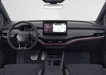 Skoda Enyaq iV Sportline Elektromotor 210 kW / 286 PK SUV Elektri | Trekhaak | Panorama dak | Head up | Canton | Dynamic Chassis Control | 360° camera |  Stoelmassage | Verwarmde voorruit en achterbank |  21″ lichtmetaal |
