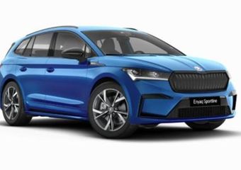 Skoda Enyaq iV Sportline Elektromotor 210 kW / 286 PK SUV Elektri | Trekhaak | Panodak | Head-up display | Canton sound | Crystal face | Verwarmde achterbank |