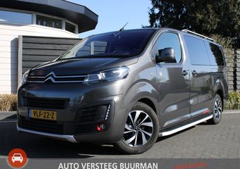 Citroen JUMPY 2.0 BlueHDI 180PK XL Club DC Automaat Leder, Achteruitrijcamera, Trekhaak, Bluetooth, Xenon, Stoelverwarming