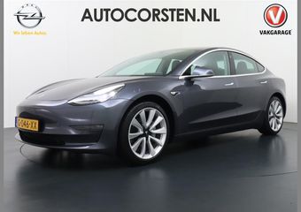 Tesla Model 3 Long Range 75kWh 463PK 19″ Mistl. Full-Self-Driving-Computer 3 Telefoon-Sleutel Premium Audio 4wd Lmv AutoPilot Panoramadak Camera’s Leder Adaptive-CruiseControl-Stop&Go Pdc Ecc Dual Motor Stoel en achterbank verwarming Keyless Electr.Stoelen+Memory+Easy-