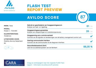 Tesla Model 3 Long Range AWD 75 kWh SOH88% Pano AutoPilot LED ACCU- CHECK