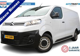 Citroen JUMPY 1.5 BlueHDI 100 L3 | Incl. 12 maanden Garantie | Cruise controle | Airco | Bluetooth | 3 Zitplaatsen | Elektrisch verstelbare buitenspiegels | Centrale deurvergrendeling met handzender |