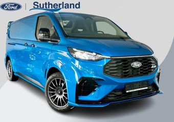 Ford TRANSIT CUSTOM 320 2.0 TDCI L2H1 MS-RT AWD Digital Aqua Blue | Dubbele zijschuifdeur | Inklapbare trekhaak | Navigatie systeem | Centrale dubbele vergrendeling | AGM accu | Handmatige regeneratie roetfilter | Centrale dubbele vergrendeling |  Wis/was achter | Vehicle In