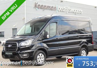 Ford TRANSIT 350 2.0TDCI 165pk L2H2 Limited | Automaat | 360° Camera | Adap. Cruise | Carplay/Android | Lease 753,- p/m