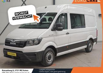 MAN TGE 3.140 2.0 TDI 140pk Dubbele Cabine L3H3 7 persoons Navigatie Apple Carplay/Android Auto Trekhaak Cruise Control Bluetooth Airco