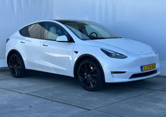 Tesla Model Y Long Range AWD 75 kWh AUTOPILOT I PANO I LEER I BTW I TREKHAAK I FULL OPTIONS