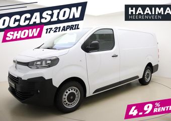 Citroen JUMPY 2.0 BlueHDI 145 S&S L3 | NIEUW | Houten laadruimte afwerking | Trekhaak | Navigatie | Apple Carplay | Parkeersensoren | Luxe tussenwand | 3-zits