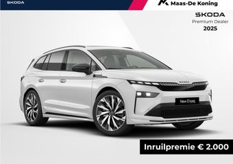 Skoda Enyaq iV Sportline Elektromotor 210 kW / 286 PK SUV Elektri | Panorama dak | Trekhaak Wegklapbaar | 21” Lichtmetalen velgen | 2000,- inruilvoordeel!!