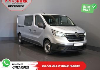 Renault TRAFIC 2.0 dCi 130 pk L2 BPM VRIJ! DC Dubbel Cabine LED/ 2xSchuifdeur/ Navi/ Carplay/ Camera/ PDC/ Cruise