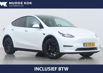 Tesla Model Y Long Range AWD 75 kWh | Incl. BTW | Panoramadak | Vol-Leder | Auto-Pilot | 20 Inch | 360° Camera