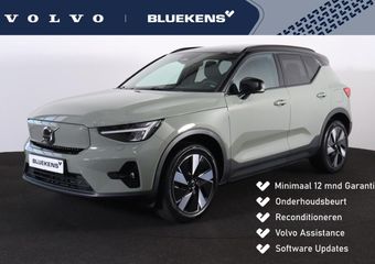Volvo XC40 Extended Range Ultimate 82 kWh – Panorama/schuifdak – IntelliSafe Assist & Surround – Harman/Kardon audio – 360º Camera – Verwarmde voorstoelen, stuur & achterbank – Parkeersensoren voor & achter – Elektr. bedienb. voorstoelen met geheugen links – Draadlo