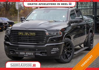 Dodge RAM PICKUP PREMIUM NIGHT | MAY 2025 BOM VOL + HUD & 14.4 INCH SCHERM | LUCHTVERING | 420PK 636 Nm | PRIJS MET LPG EN COVER EN GARANTIE | DUBBELE CABINE | PICK UP | 5 PERSOONS | DC | GRIJSKENTEKEN | VOORRAAD NR 2232 – 3424