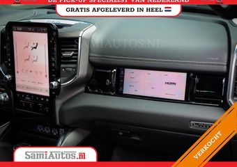 Dodge RAM PICKUP PREMIUM NIGHT | MAY 2025 BOM VOL + HUD & 14.4 INCH SCHERM | LUCHTVERING | 420PK 636 Nm | PRIJS MET LPG EN COVER EN GARANTIE | DUBBELE CABINE | PICK UP | 5 PERSOONS | DC | GRIJSKENTEKEN | VOORRAAD NR 2232 – 3424