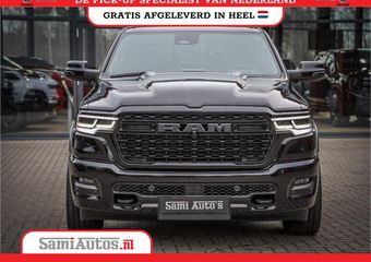 Dodge 1500 Ram LIMITED NIGHT HIGH OUTPUT H.O 540PK 706 Nm 2025 | XB9 | MASSAGE | BOM VOL | CREW CAB | DUBBELE CABINE | GRIJSKENTEKEN | DE MEEST LUXUEUZE en BEGEERDE Pick-up VOORRAAD NR 2338 – 5404