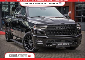Dodge 1500 Ram LIMITED NIGHT HIGH OUTPUT H.O 540PK 706 Nm 2025 | XB9 | MASSAGE | BOM VOL | CREW CAB | DUBBELE CABINE | GRIJSKENTEKEN | DE MEEST LUXUEUZE en BEGEERDE Pick-up VOORRAAD NR 2338 – 5404
